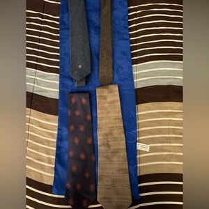 Men's Tie Collection - Navy, Brown, and Beige
